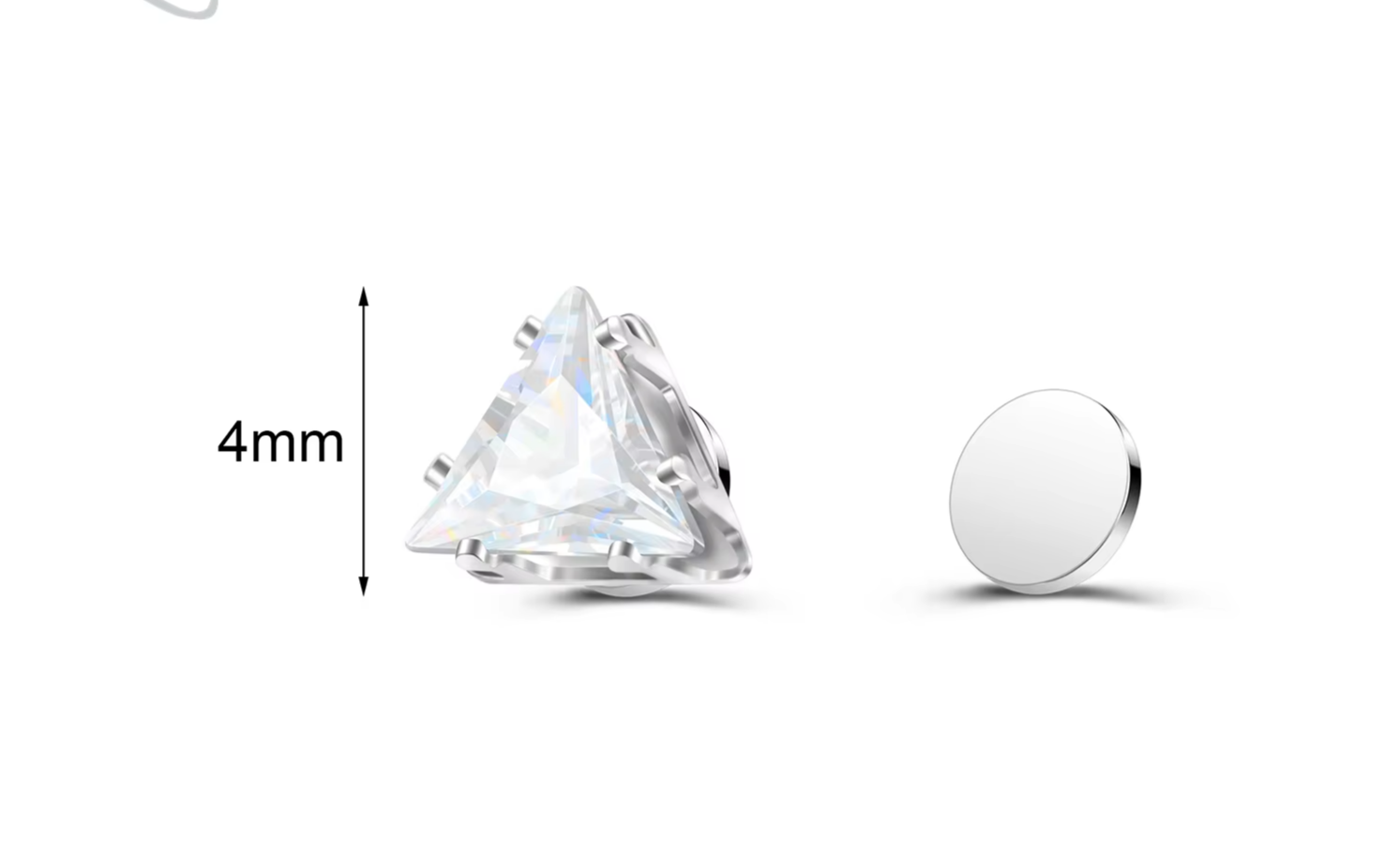 ✨ Magnetic Clip-On Earrings (No Piercing Needed) featuring a sparkling star and heart design with dazzling crystals. Stylish, comfortable, and perfect for everyday wear. 💎🤍