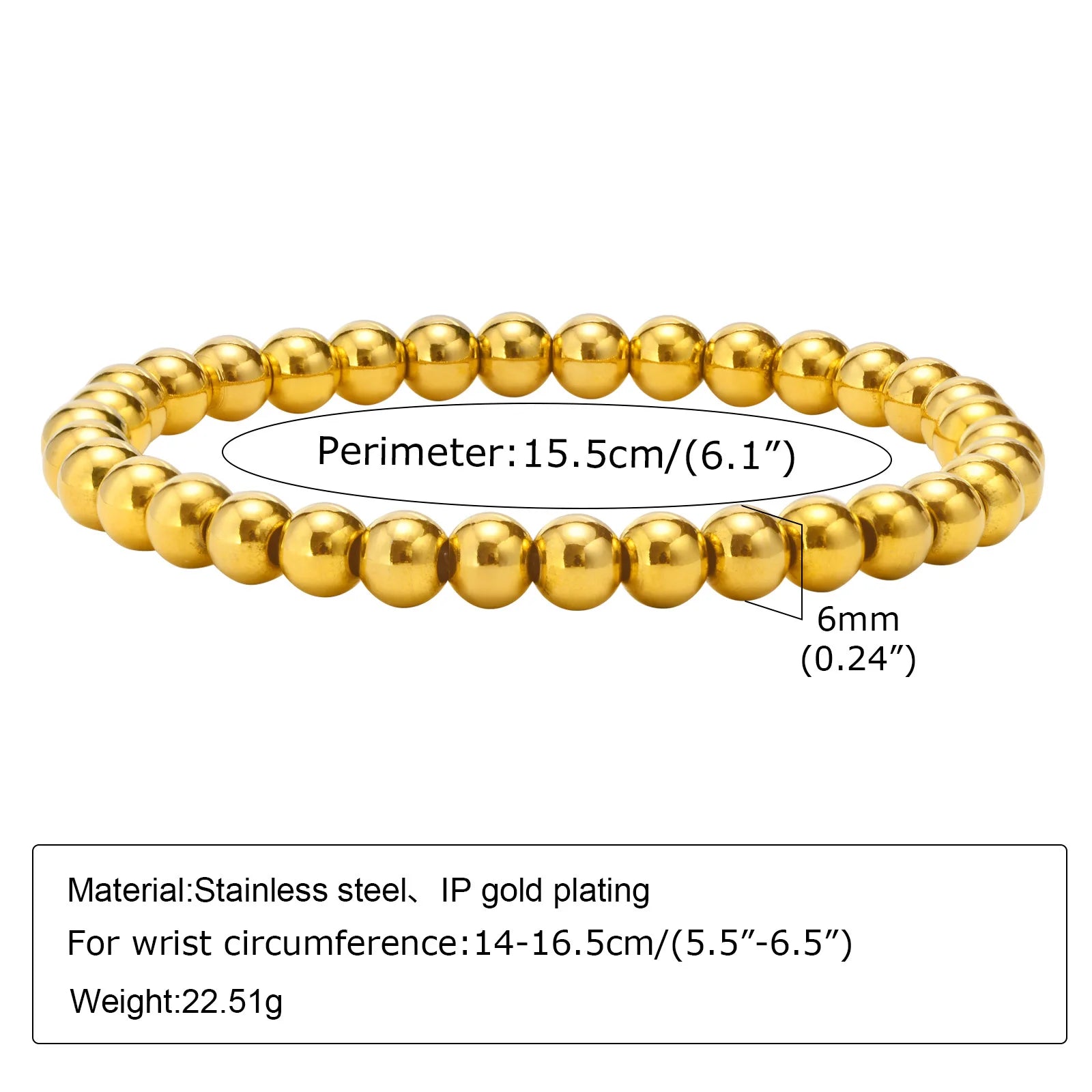 Luxury Gold Link Bracelet – Waterproof