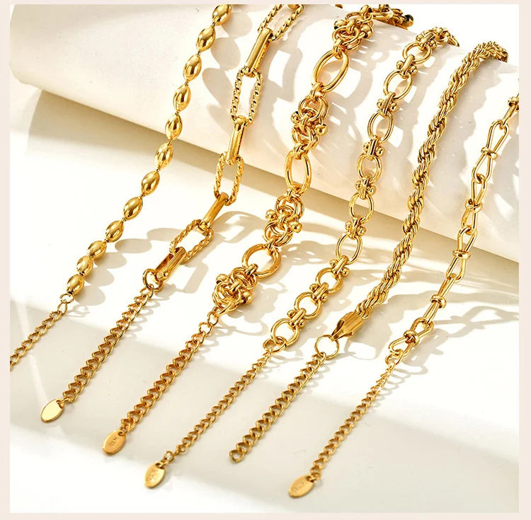 Luxury Gold Link Bracelet – Waterproof