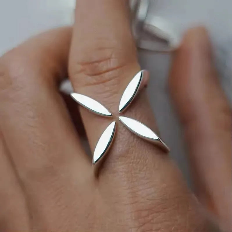 VENTFILLE 925 Sterling Silver Irregular Ring for Women Geometry Versatile Minimalism  Accessories Jewelry Gift Dropshipping