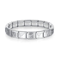 9mm Italian Stainless Steel Charm Bracelet for Him & Her