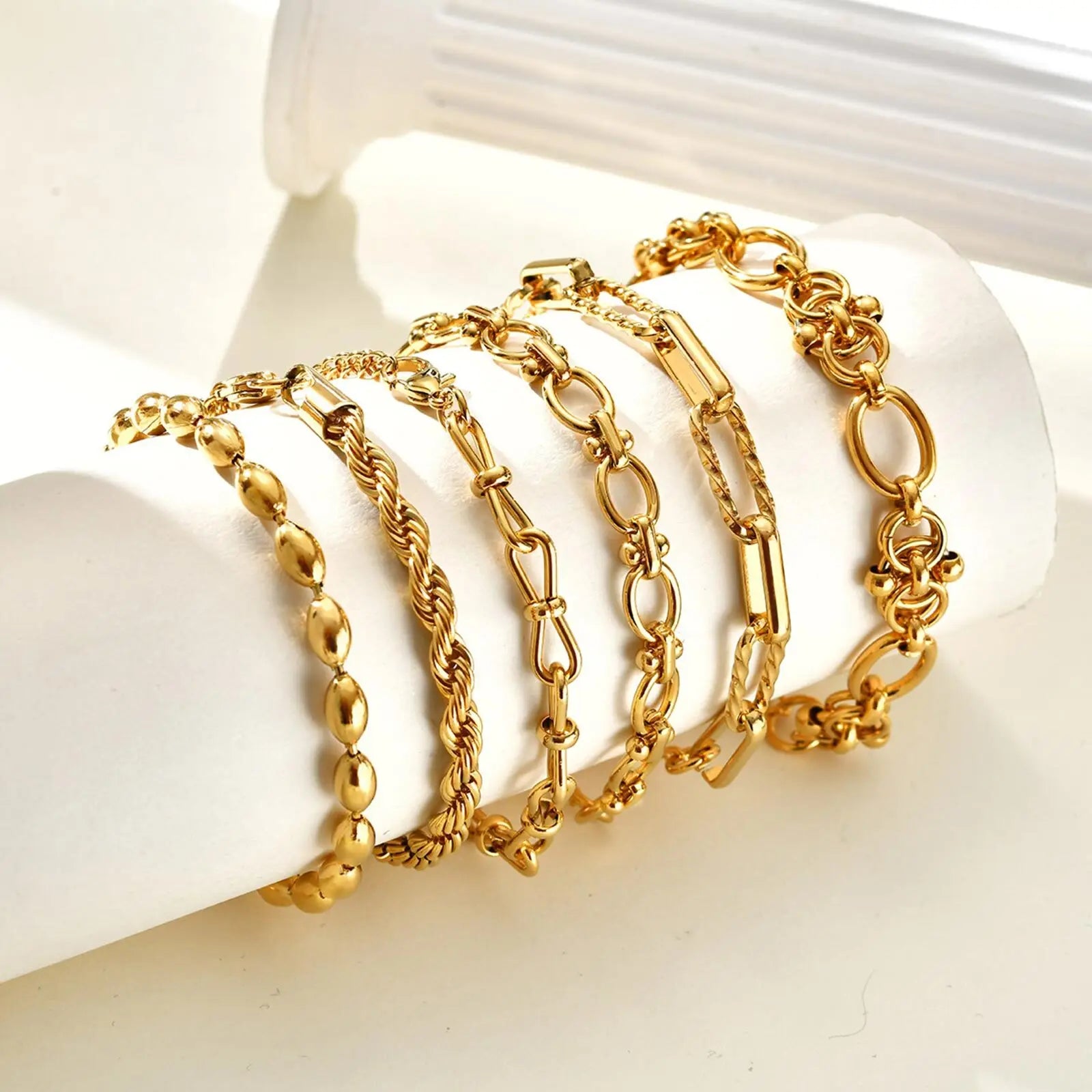 Luxury Gold Link Bracelet – Waterproof
