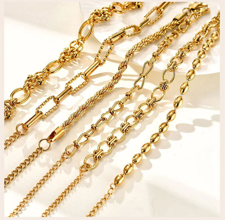 Luxury Gold Link Bracelet – Waterproof